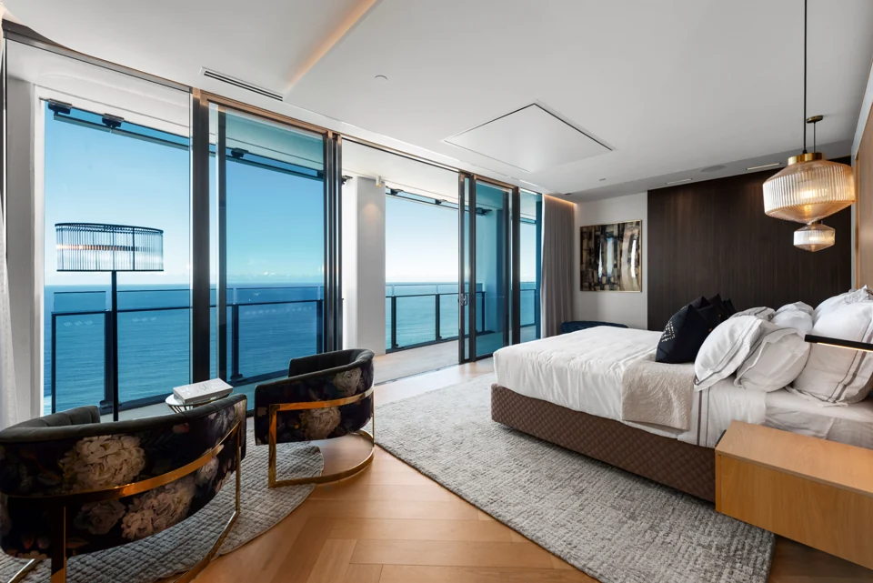 View ocean-facing bedroom