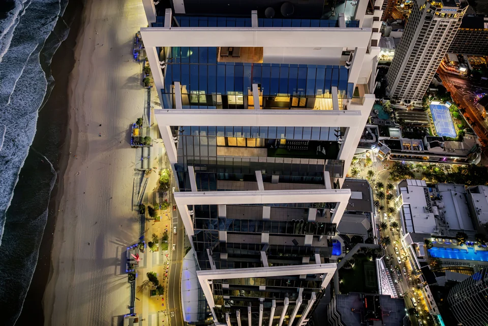 View the penthouse from above