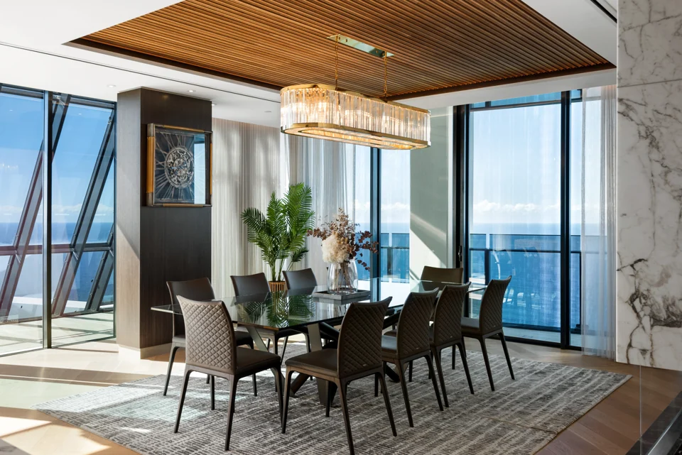 View the dining room
