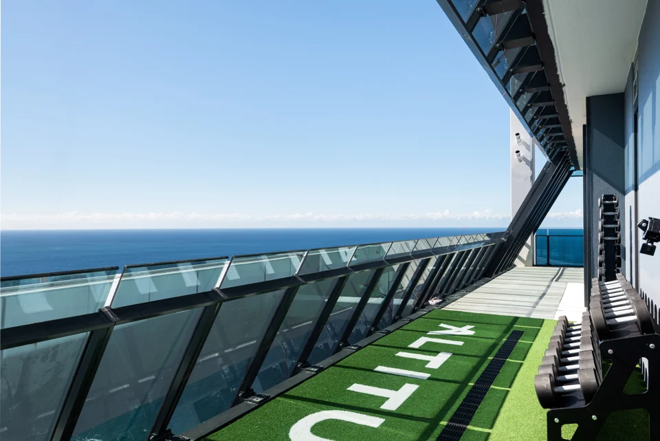 View the gym: ocean outlook