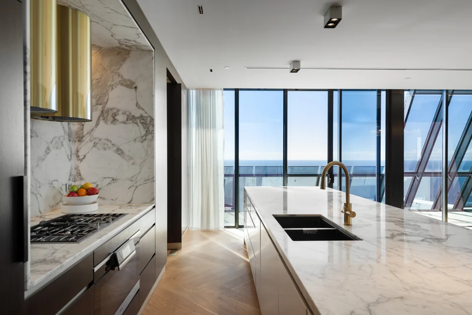 View the kitchen