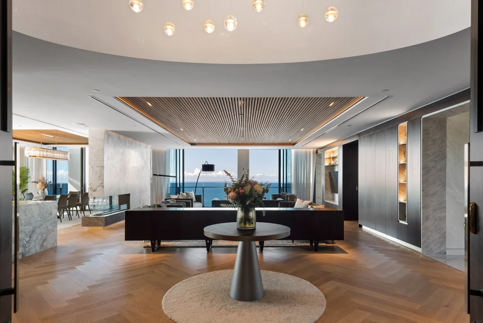 View the living room
