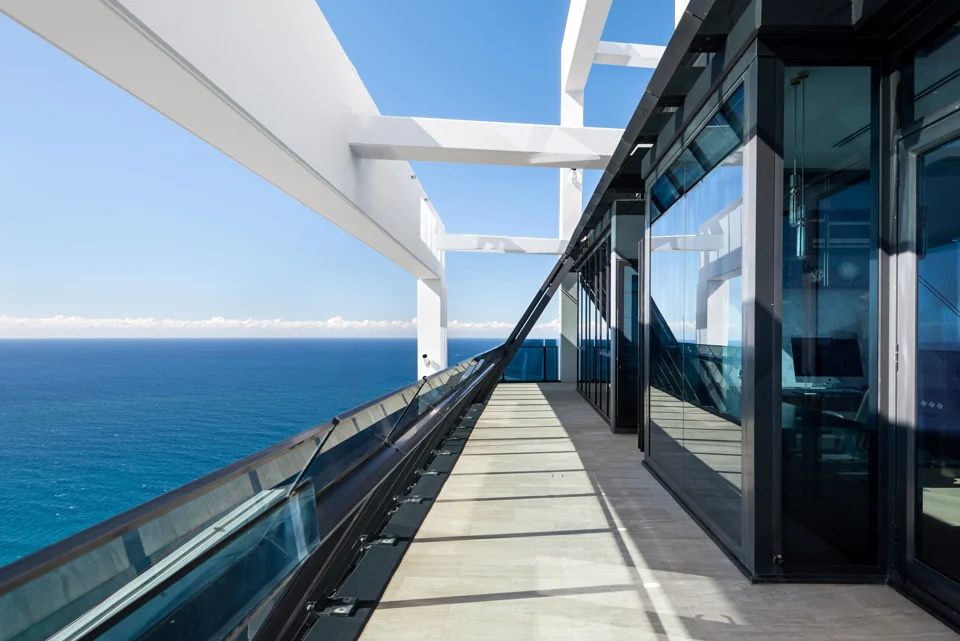 View the ocean balcony