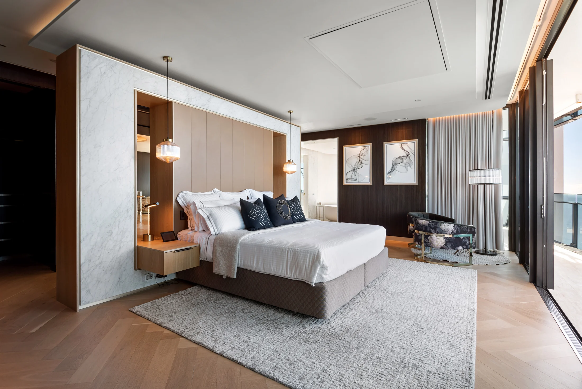 Private bedroom suite with sea views