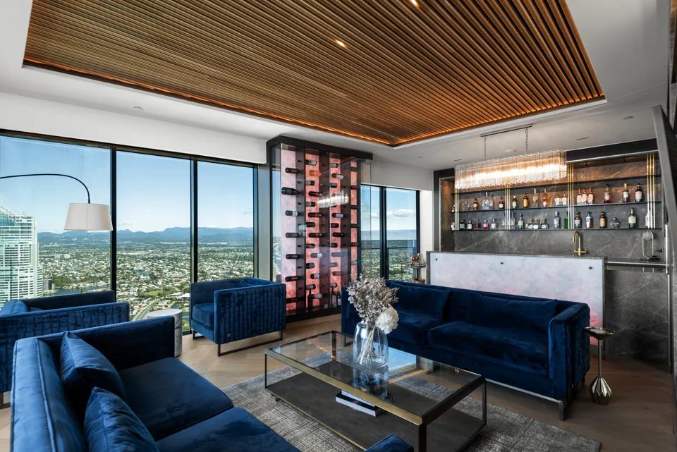 View the wine lounge